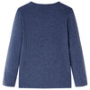 Vidaxl kindershirt met lange mouwen 128 gemêleerd donkerblauw