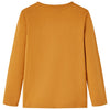 Vidaxl kindershirt met lange mouwen 104 donkerokerkleurig