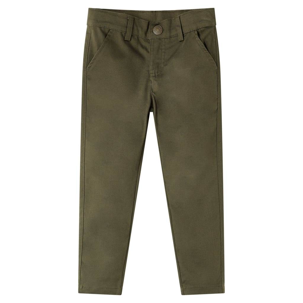 Vidaxl kinderbroek 116 kakikleurig