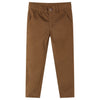 Vidaxl kinderbroek 92 cognackleurig