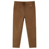 Vidaxl kinderbroek 116 cognackleurig