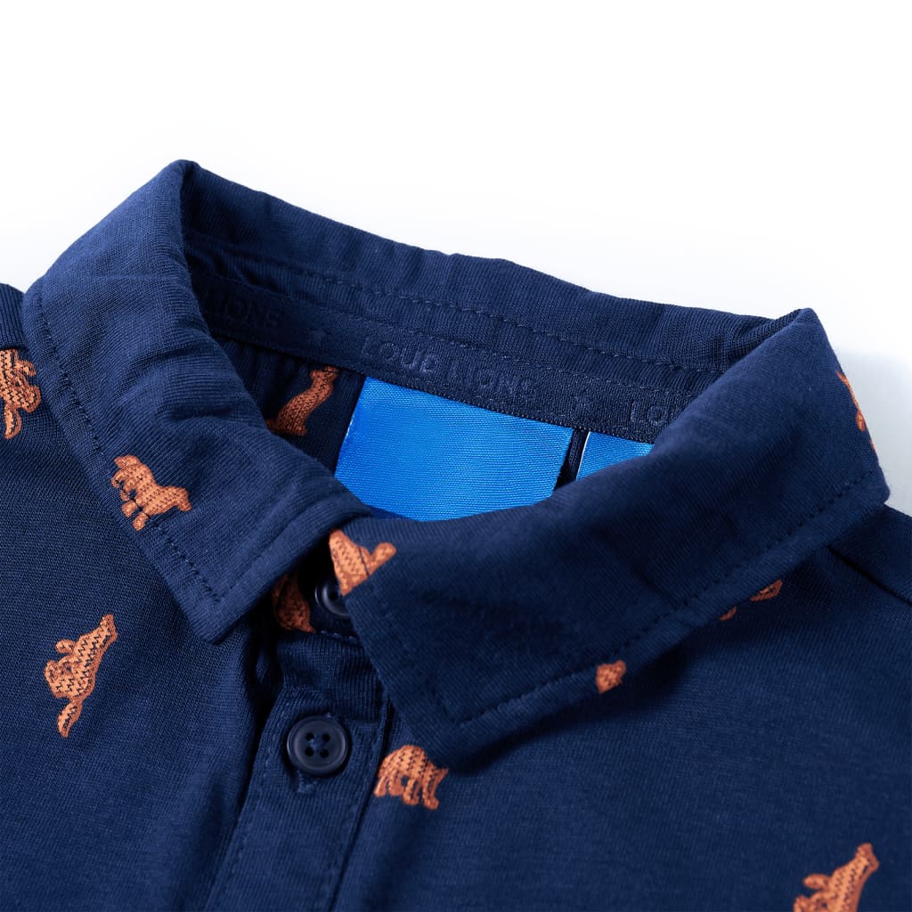 Vidaxl kindershirt 104 marineblauw