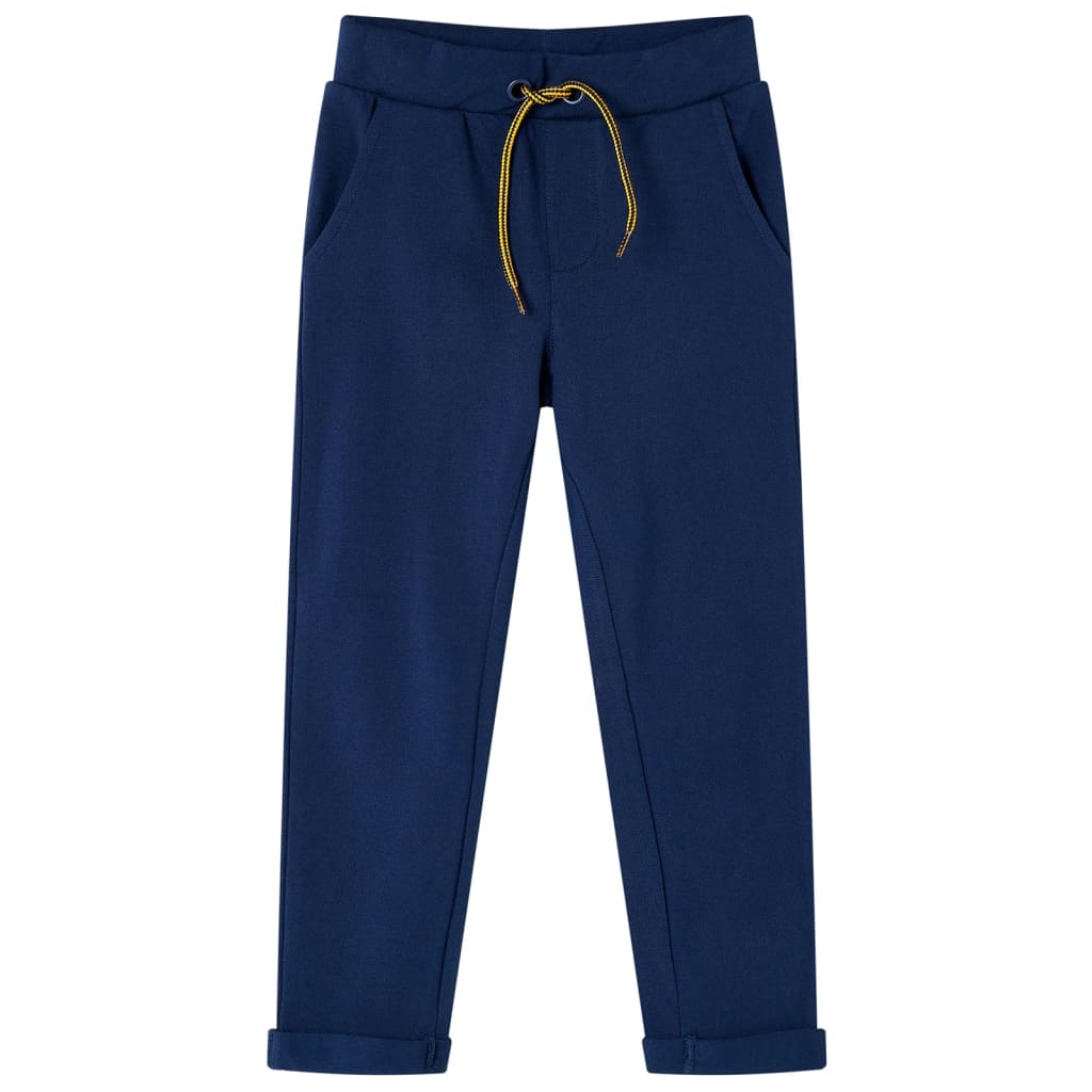 VidaXL Kinderbroek met trekkoord 92 marineblauw