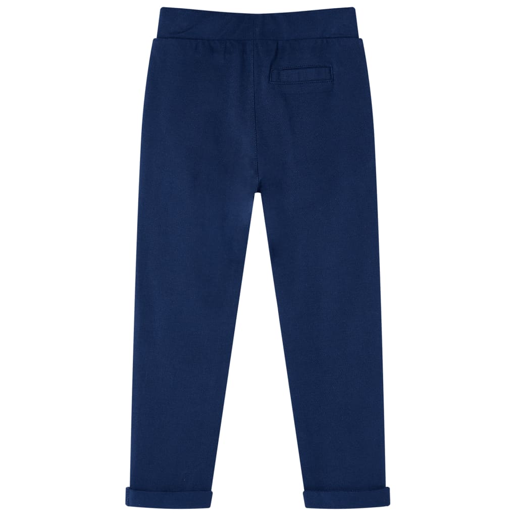 VidaXL Kinderbroek met trekkoord 92 marineblauw