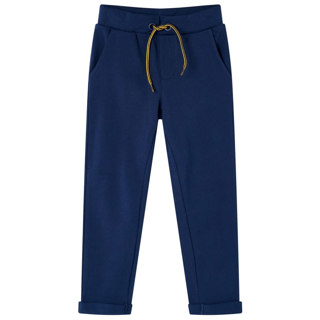 VidaXL Kinderbroek met trekkoord 104 marineblauw