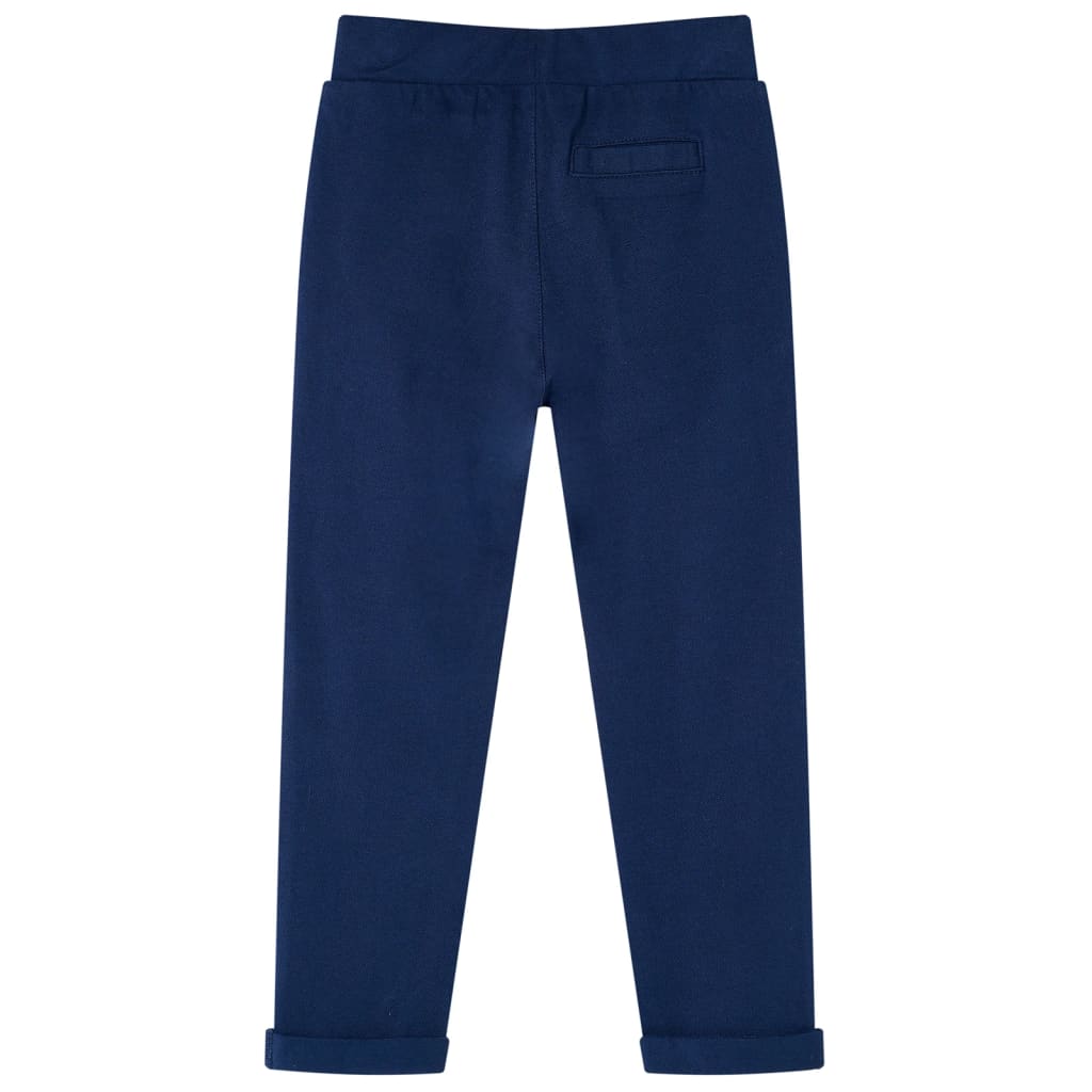 VidaXL Kinderbroek met trekkoord 104 marineblauw