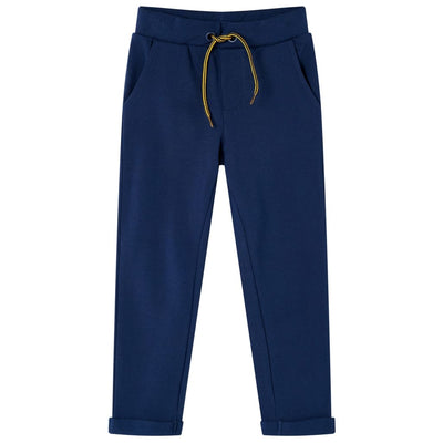 VidaXL Kinderbroek met trekkoord 116 marineblauw