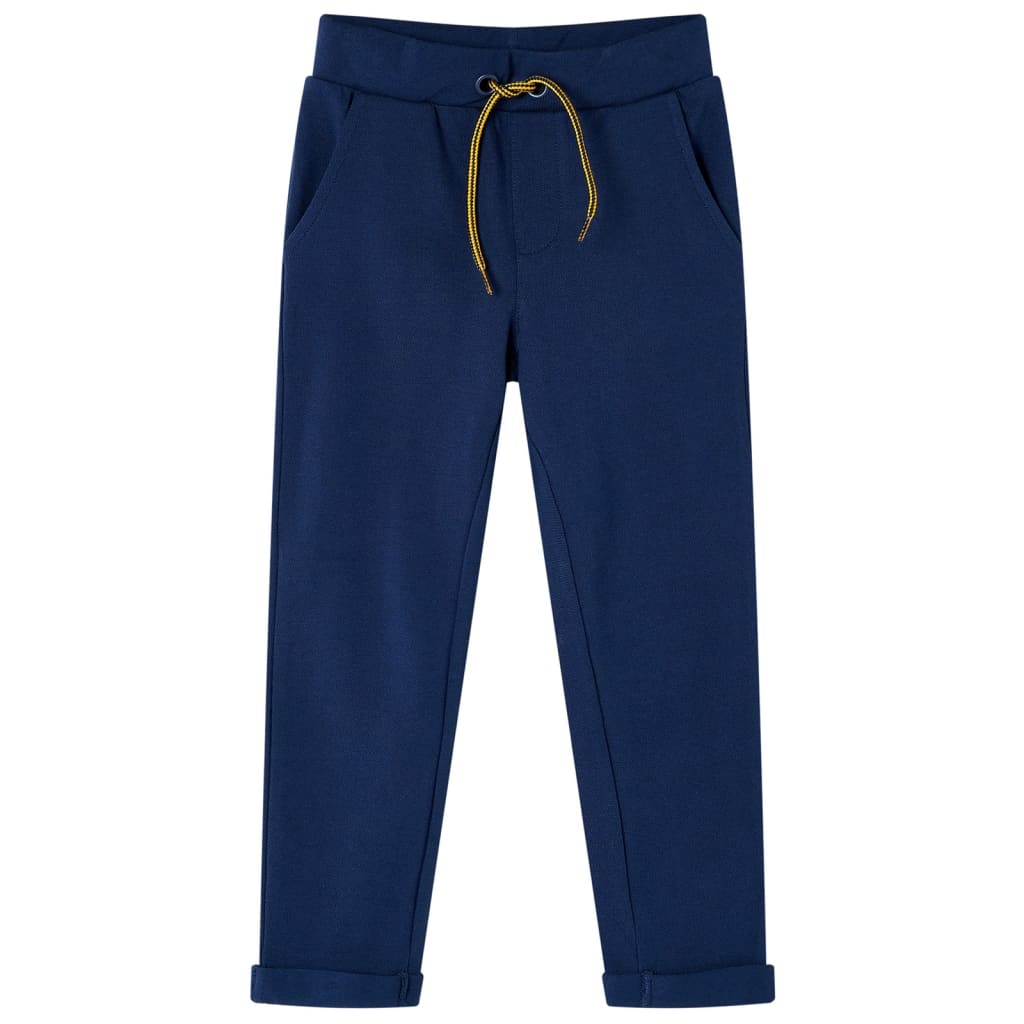 VidaXL Kinderbroek met trekkoord 128 marineblauw