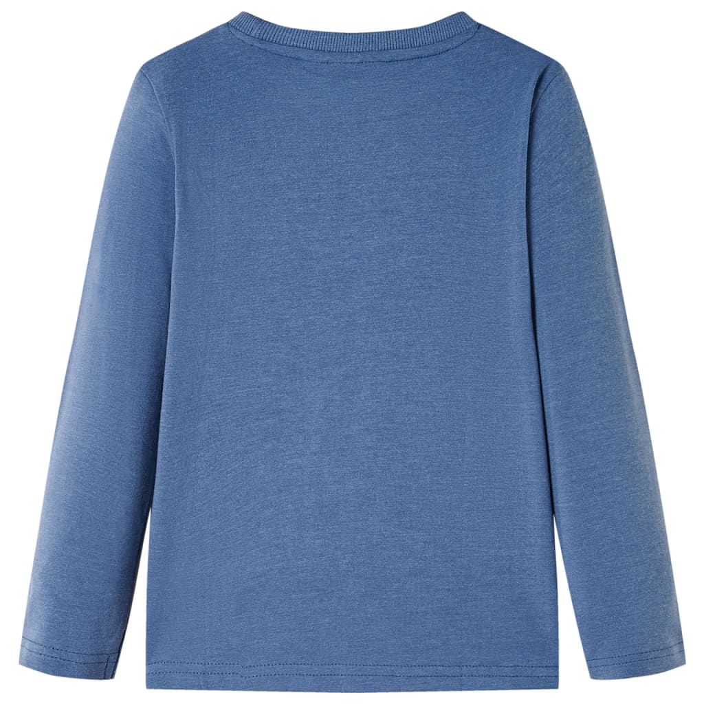 VidaXL Kindershirt met lange mouwen 104 gemêleerd blauw