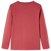 VidaXL Kindershirt met lange mouwen 92 roodbruin