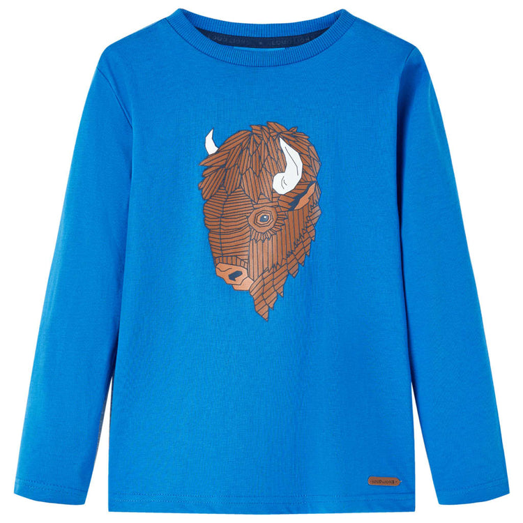 VidaXL Kindershirt met lange mouwen 104 kobaltblauw