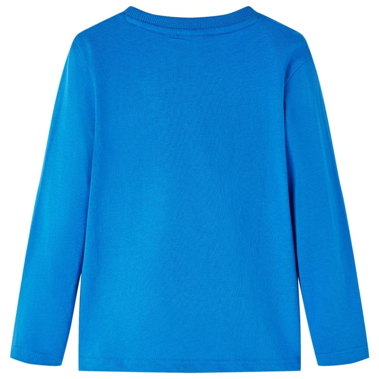 Vidaxl kindershirt met lange mouwen 128 kobaltblauw