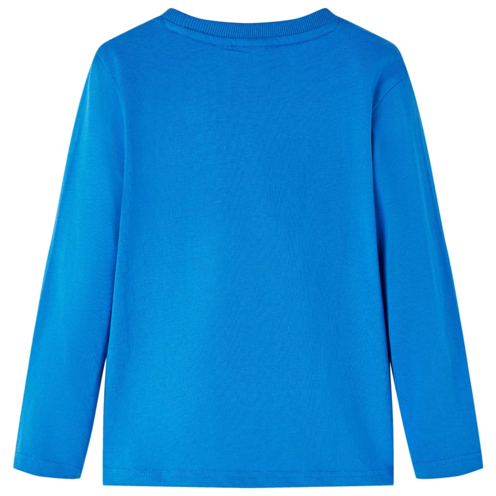 Vidaxl kindershirt met lange mouwen 128 kobaltblauw