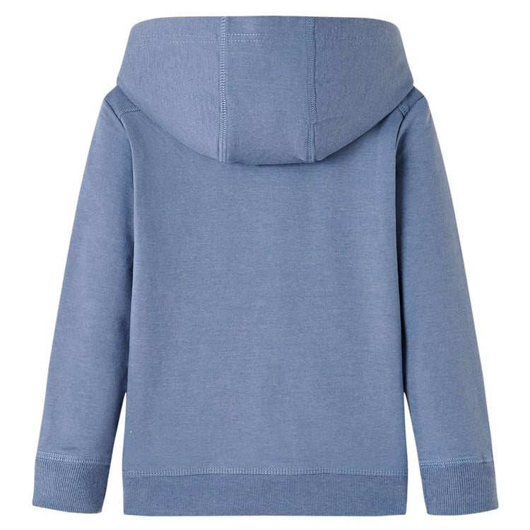 Vidaxl kindertrui met capuchon 116 gemêleerd blauw