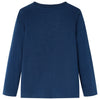 Vidaxl kindershirt met lange mouwen 92 marineblauw