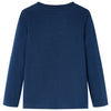 Vidaxl kindershirt met lange mouwen 116 marineblauw