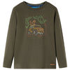 Vidaxl kindershirt met lange mouwen 92 kakikleurig