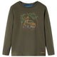 Vidaxl kindershirt met lange mouwen 92 kakikleurig
