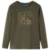 Vidaxl kindershirt met lange mouwen 116 kakikleurig