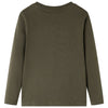 Vidaxl kindershirt met lange mouwen 116 kakikleurig