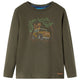 Vidaxl kindershirt met lange mouwen 128 kakikleurig