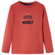 Vidaxl kindershirt met lange mouwen 116 roodbruin