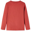 Vidaxl kindershirt met lange mouwen 116 roodbruin
