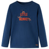 Vidaxl kindershirt met lange mouwen 116 marineblauw