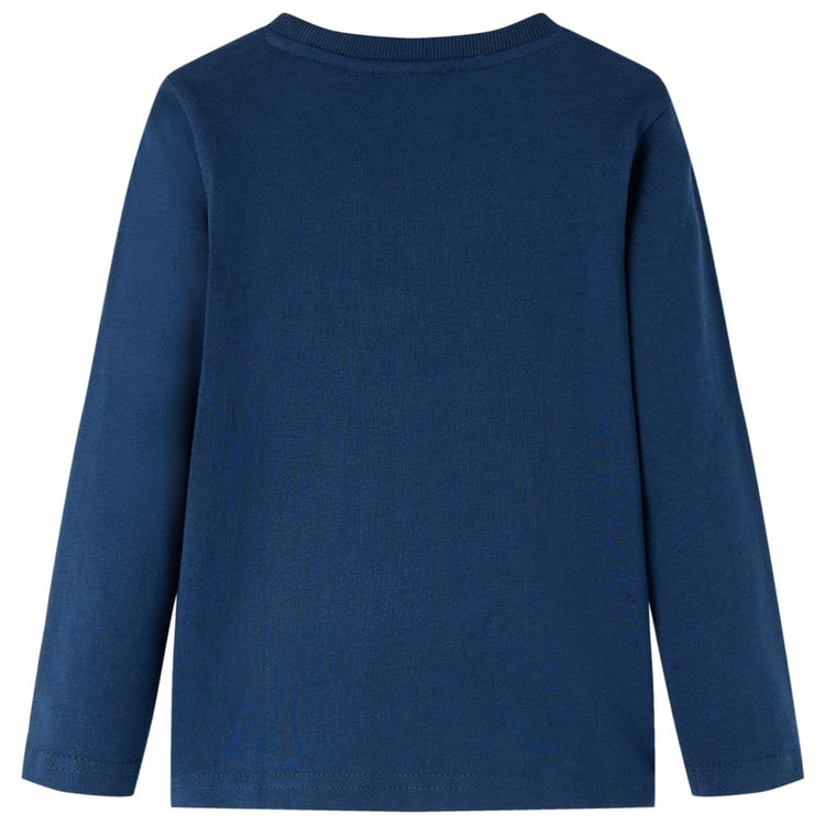 Vidaxl kindershirt met lange mouwen 140 marineblauw