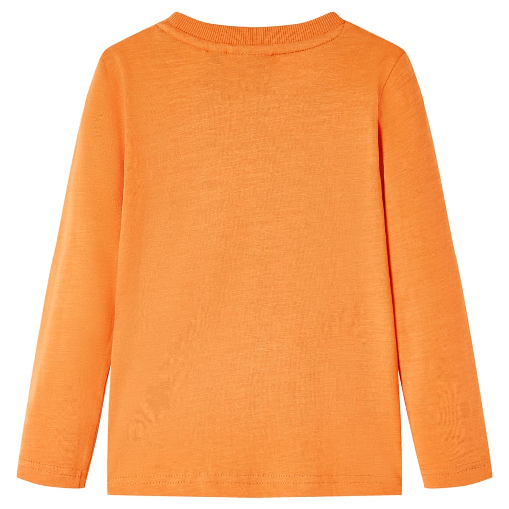 Vidaxl kindershirt met lange mouwen 92 donkeroranje