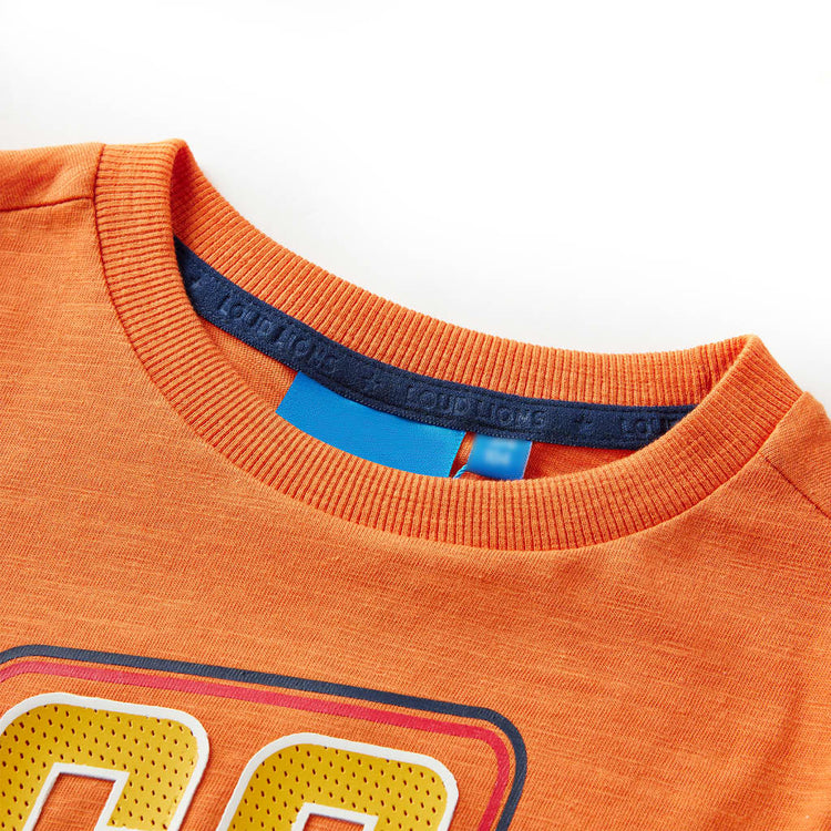 Vidaxl kindershirt met lange mouwen 128 donkeroranje