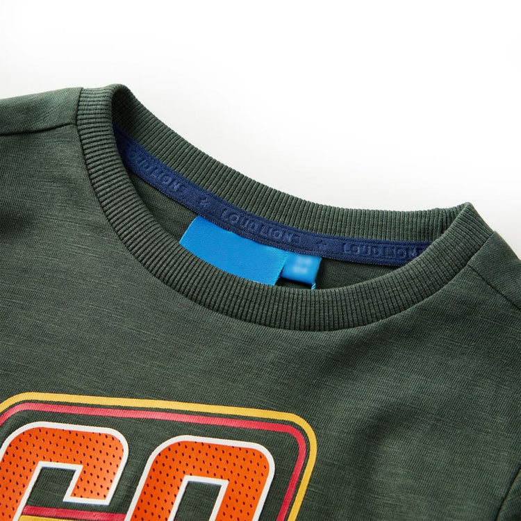 Vidaxl kindershirt met lange mouwen 116 donkergroen