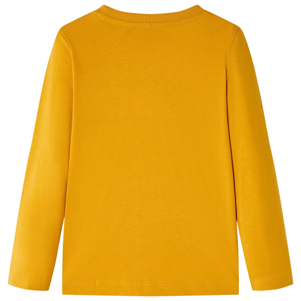 Vidaxl kindershirt met lange mouwen 104 okerkleurig