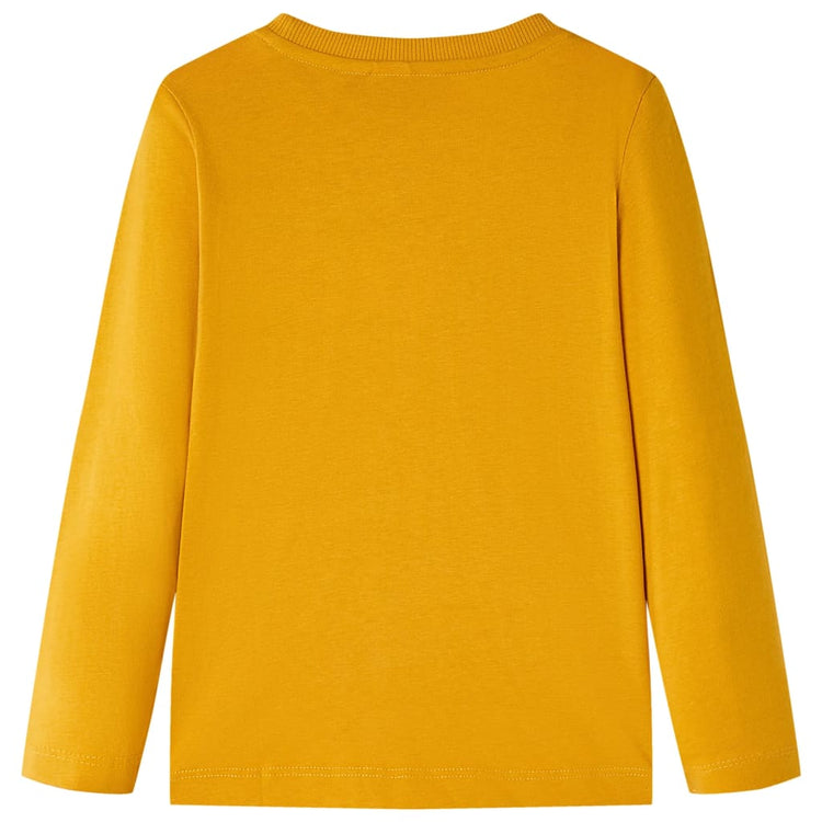 Vidaxl kindershirt met lange mouwen 104 okerkleurig