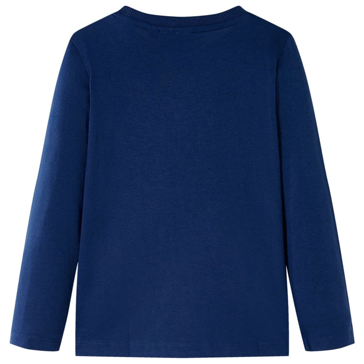 Vidaxl kindershirt met lange mouwen 104 marineblauw
