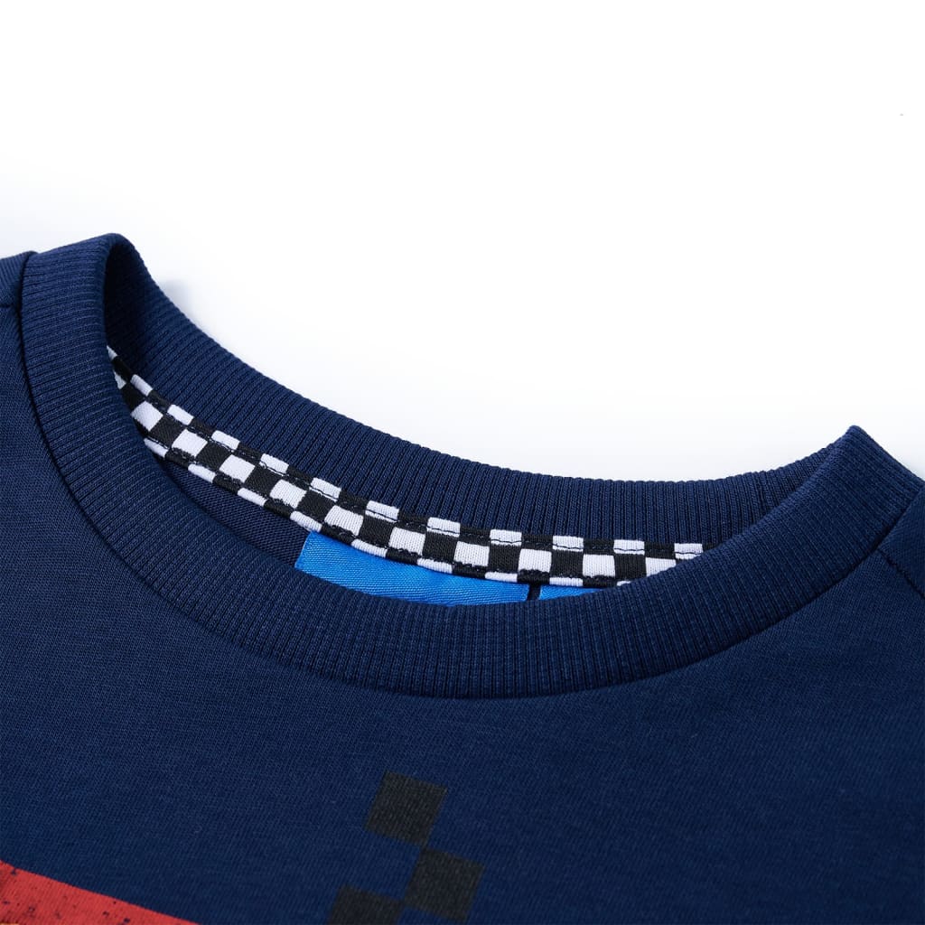 Vidaxl kindershirt met lange mouwen 104 marineblauw