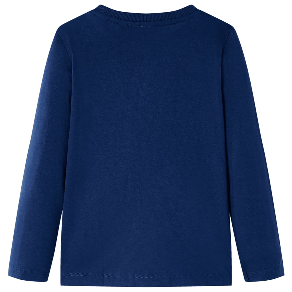 Vidaxl kindershirt met lange mouwen 116 marineblauw