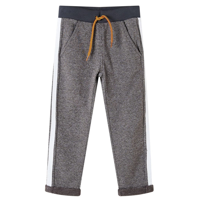 Vidaxl kinderjoggingbroek 116 gemêleerd donkergrijs