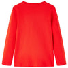 Vidaxl kindershirt met lange mouwen 104 rood