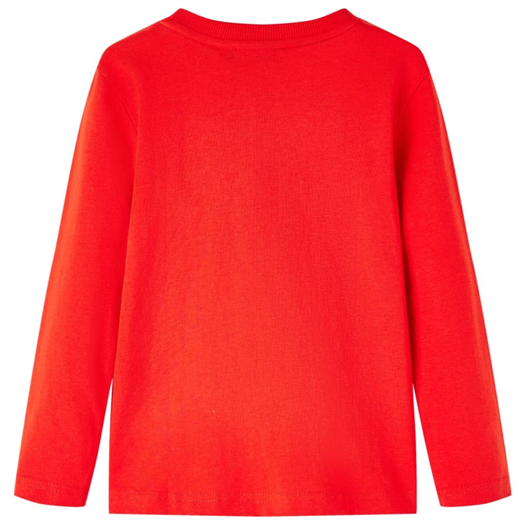 Vidaxl kindershirt met lange mouwen 104 rood