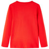 VidaXL Kindershirt met lange mouwen 116 rood