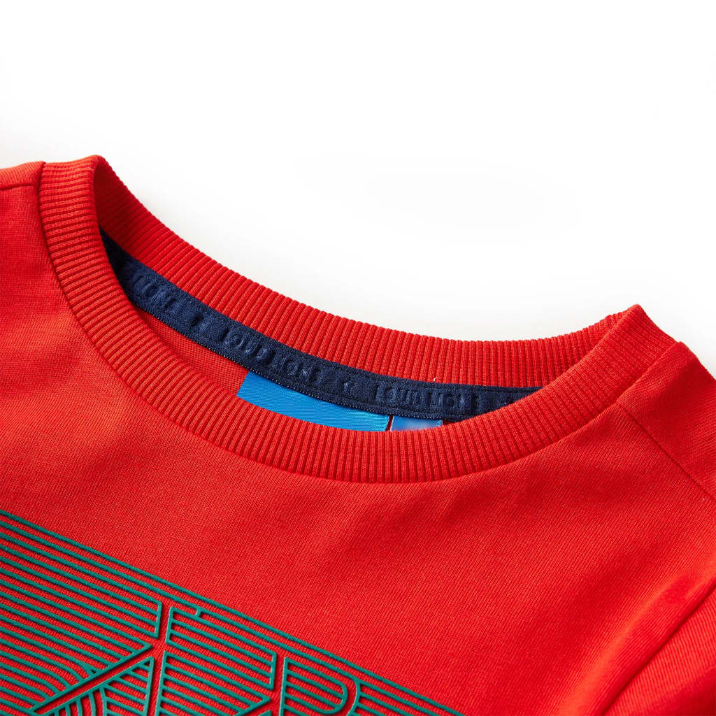 Vidaxl kindershirt met lange mouwen 116 rood