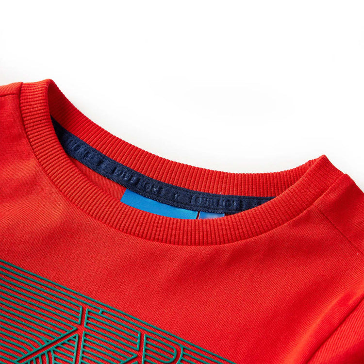 Vidaxl kindershirt met lange mouwen 116 rood