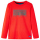 Vidaxl kindershirt met lange mouwen 128 rood