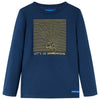 Vidaxl kindershirt met lange mouwen 128 marineblauw