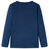 Vidaxl kindershirt met lange mouwen 128 marineblauw
