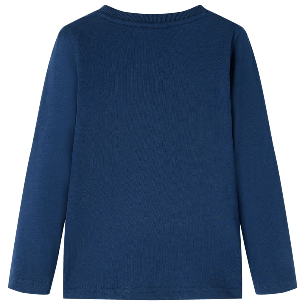 VidaXL Kindershirt met lange mouwen 140 marineblauw