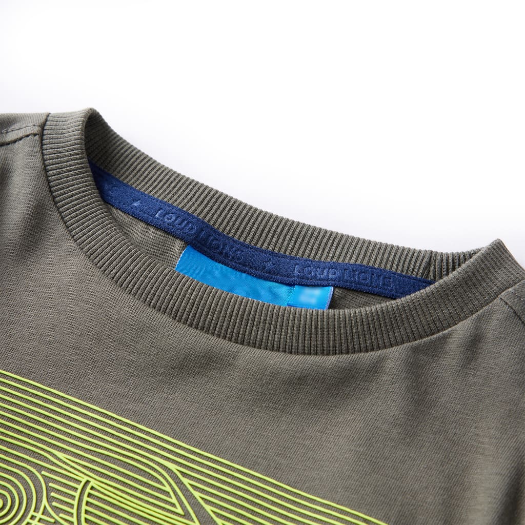 Vidaxl kindershirt met lange mouwen 104 kakikleurig