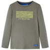 VidaXL Kindershirt met lange mouwen 116 kakikleurig