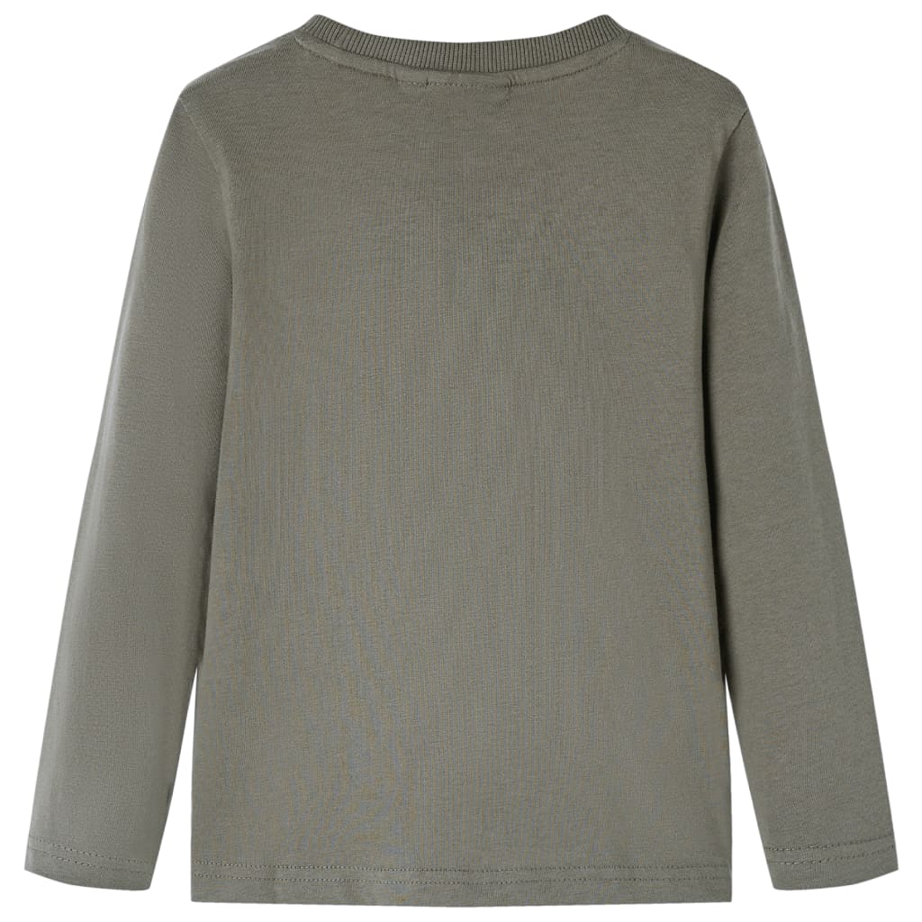 Vidaxl kindershirt met lange mouwen 128 kakikleurig